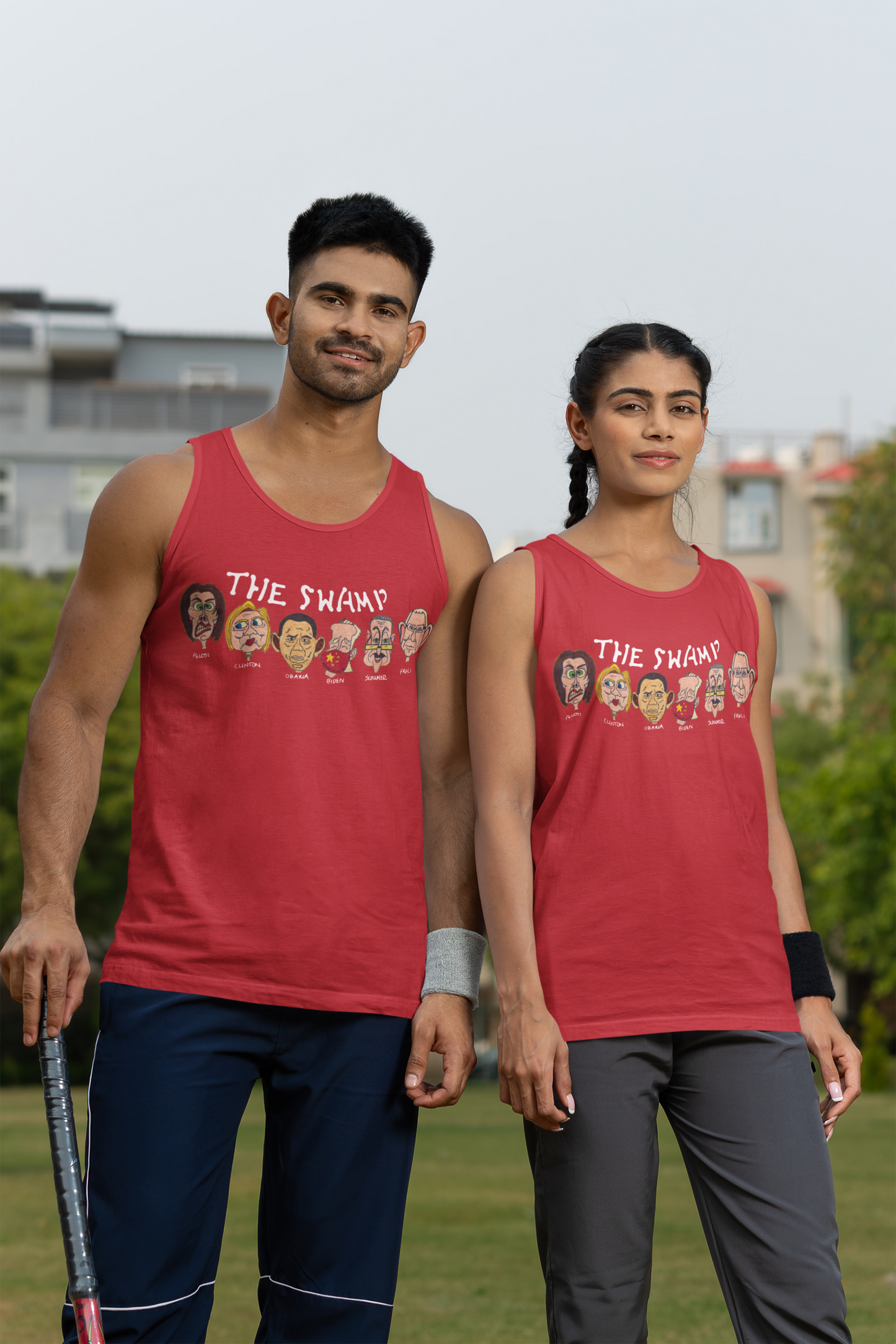 THE SWAMP Medium Weight Patriotic Military Tank Top (S-2XL): Men's & Women's 5200 - FREE SHIPPING