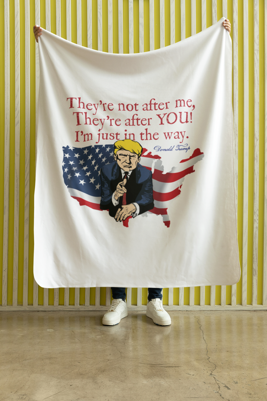 THEY'RE AFTER YOU Light Weight Velveteen Plush Blanket (3 sizes available) - FREE SHIPPING
