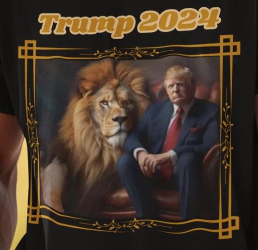 TRUMP 2024 Patriotic T-Shirt (S-5XL): Men's Medium Weight Gildan 5000 - FREE SHIPPING