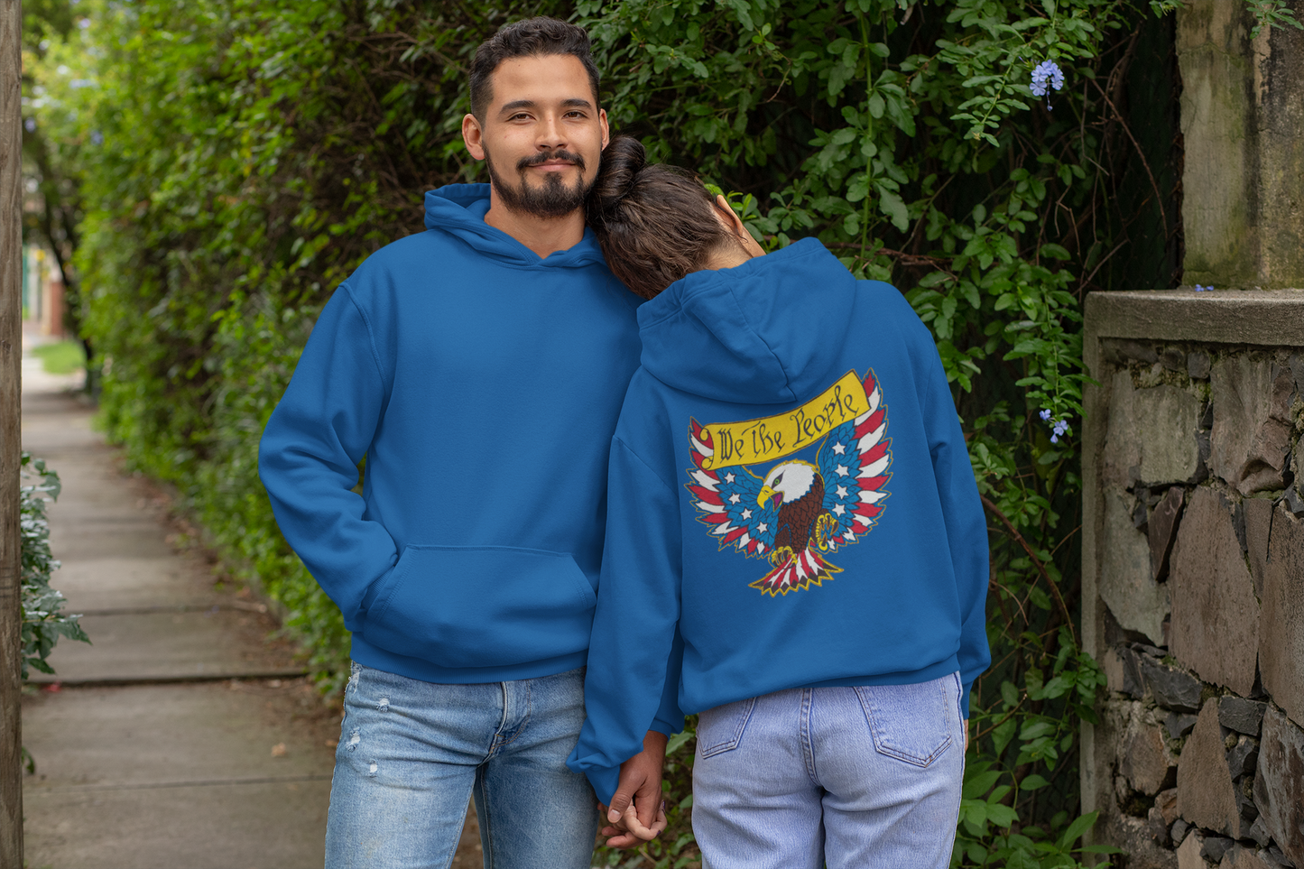 WE THE PEOPLE Heavy Weight Patriotic Hoodie (S-5XL): Men's & Women's Gildan 18500 - FREE SHIPPING