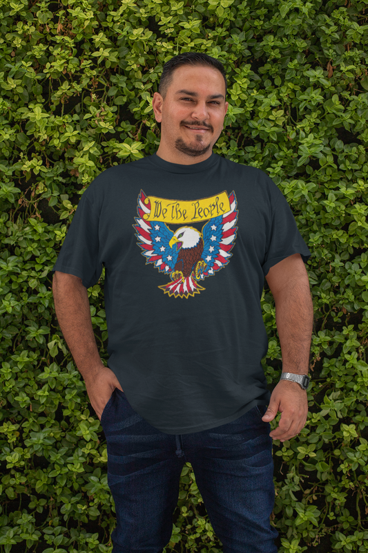 . WE THE PEOPLE Plus Size Heavy Weight Patriotic T-Shirt (S-5XL): Men's Hanes Beefy-T® - FREE SHIPPING