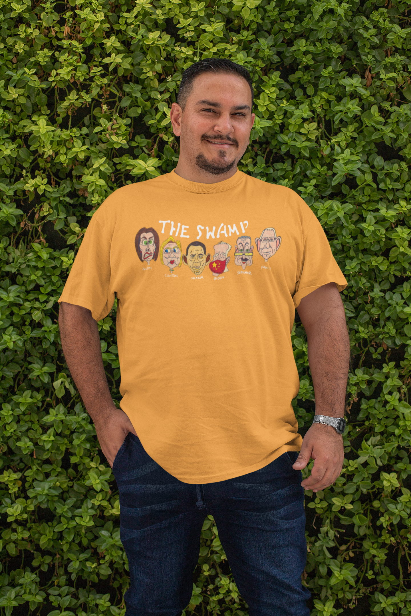 . THE SWAMP Plus Size Heavy Weight Patriotic T-Shirt (S-5XL): Men's Hanes Beefy-T® - FREE SHIPPING