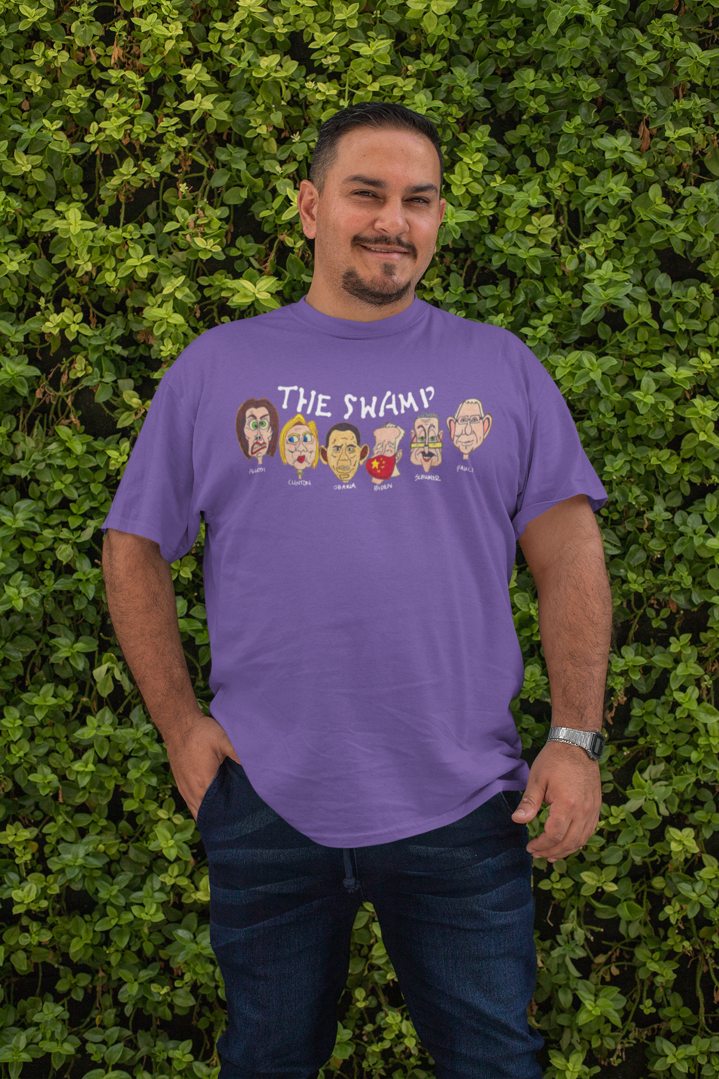 . THE SWAMP Plus Size Heavy Weight Patriotic T-Shirt (S-5XL): Men's Hanes Beefy-T® - FREE SHIPPING