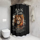 MAN OF FAITH:  100% Polyester Christian Shower Curtain - FREE SHIPPING