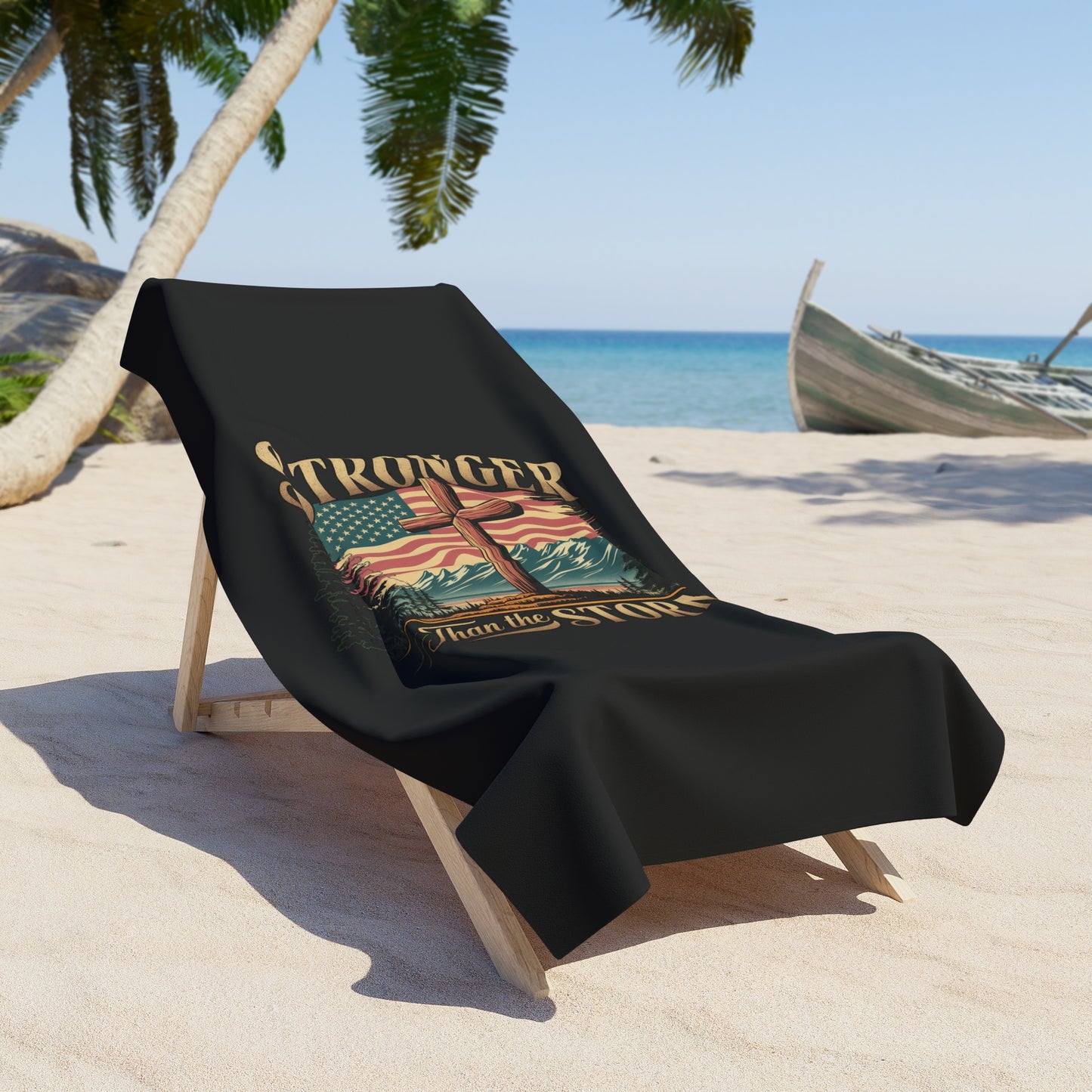 STRONGER THAN THE STORM:  X-tra Large Beach (36"x72") - FREE SHIPPING