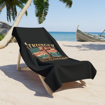 STRONGER THAN THE STORM:  X-tra Large Beach (36"x72") - FREE SHIPPING