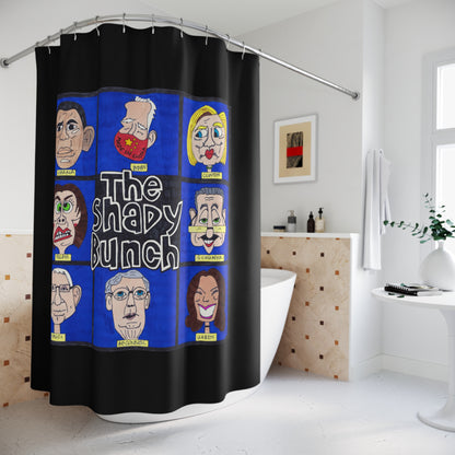 THE SHADY BUNCH:  100% Polyester Patriotic Shower Curtain - FREE SHIPPING