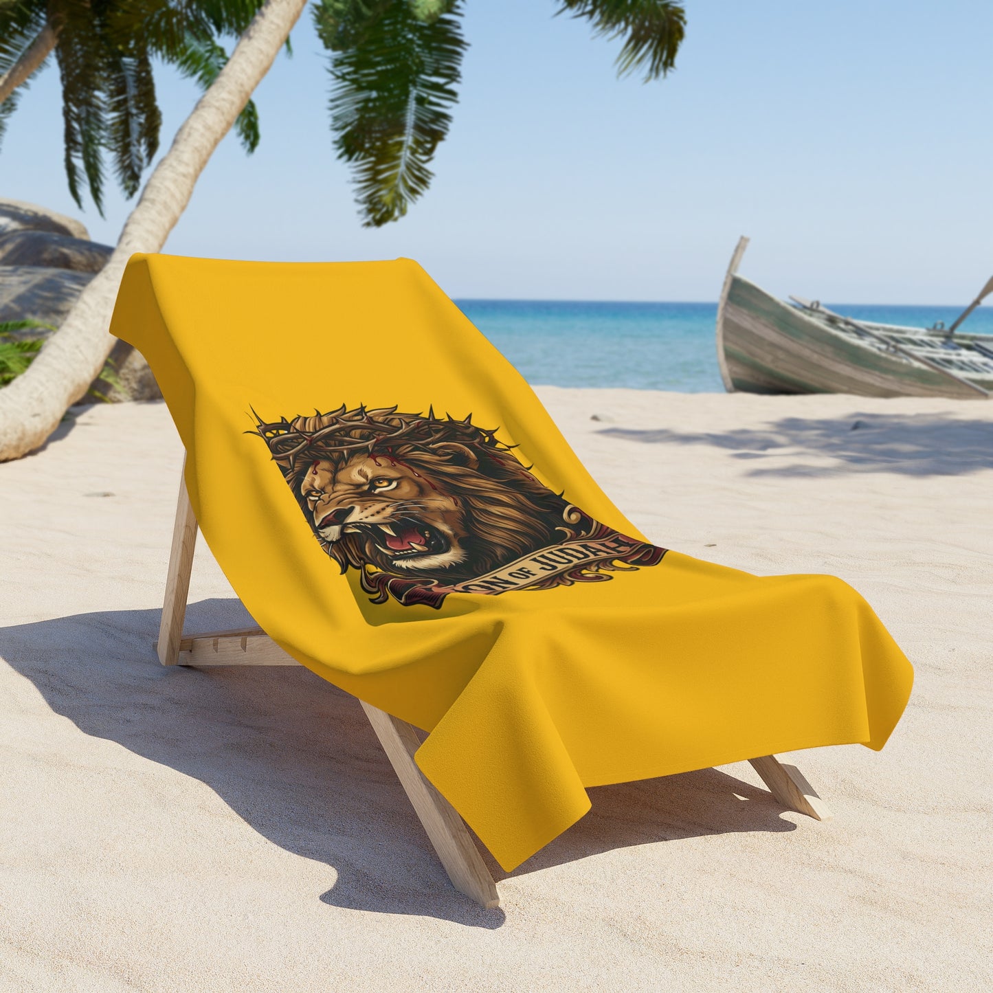 THE LION OF JUDAH:  X-tra Large Beach Towel (36"x72") - FREE SHIPPING