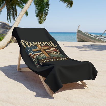 GOD IS IN CONTROL:  X-tra Large Beach (36"x72") - FREE SHIPPING