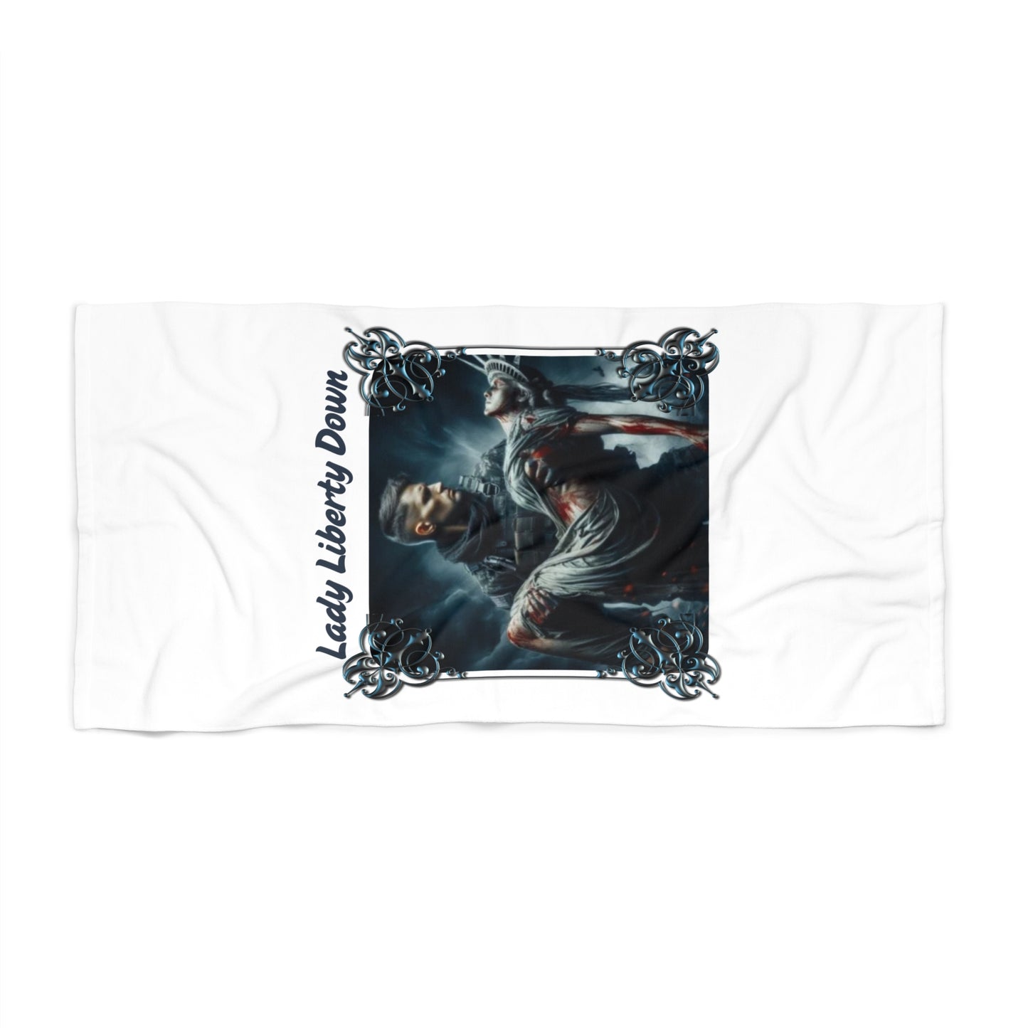 LADY LIBERTY DOWN:  X-tra Large Beach Towel (36"x72") - FREE SHIPPING