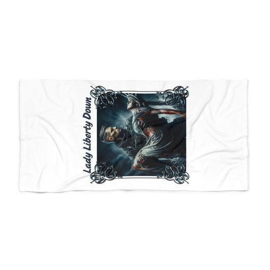 LADY LIBERTY DOWN:  X-tra Large Beach Towel (36"x72") - FREE SHIPPING