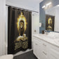 THE LION & THE LAMB:  100% Polyester Christian Shower Curtain - FREE SHIPPING