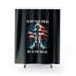 WE OWE THEM ALL:  100% Polyester Patriotic Christian Shower Curtain - FREE SHIPPING