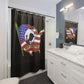 NEVER FORGOTTEN:  100% Polyester Patriotic Military Shower Curtain - FREE SHIPPING