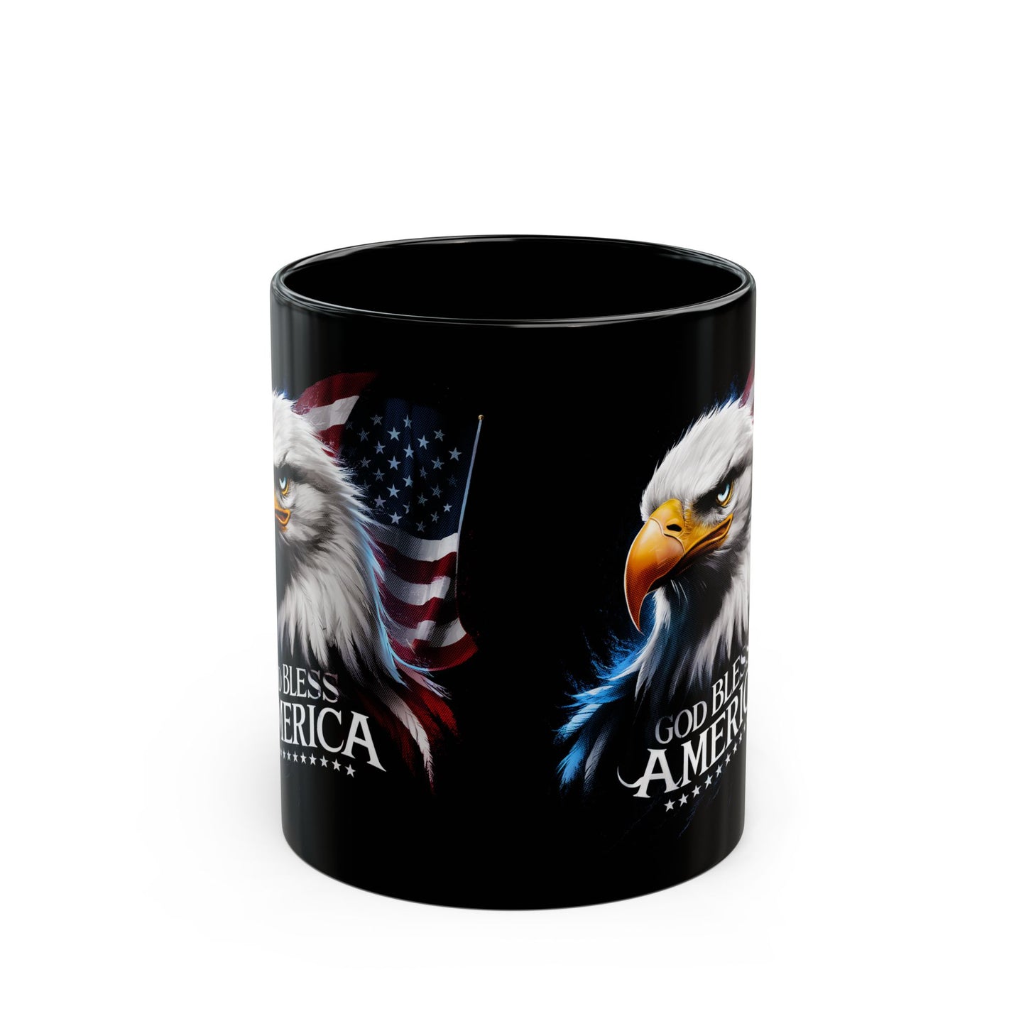 GOD BLESS AMERICA Patriotic Ceramic Coffee Mug (11oz, 15oz) - FREE SHIPPING