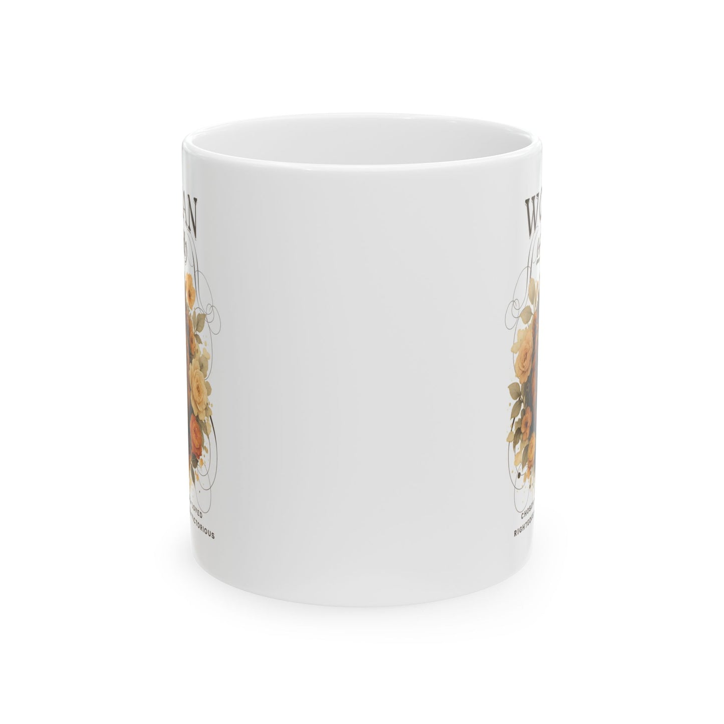 WOMAN OF FAITH Christian Ceramic Coffee Mug (11oz, 15oz)