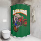 ULTRA MAGA:  100% Polyester Patriotic Biker Shower Curtain - FREE SHIPPING