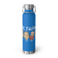 ..THE SWAMP:  22oz Copper Vacuum Insulated Patriotic Water Bottle - FREE SHIPPING