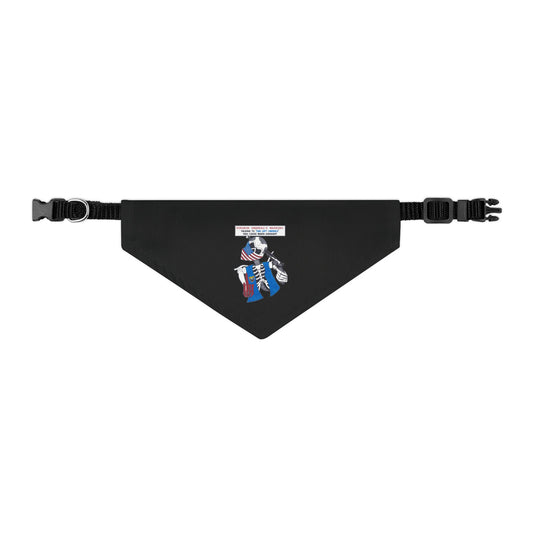 LIBERAL BRAIN DAMAGE - Small Dog Bandana (Collar Size 10-17"  Weight 11-25lbs) - FREE SHIPPING