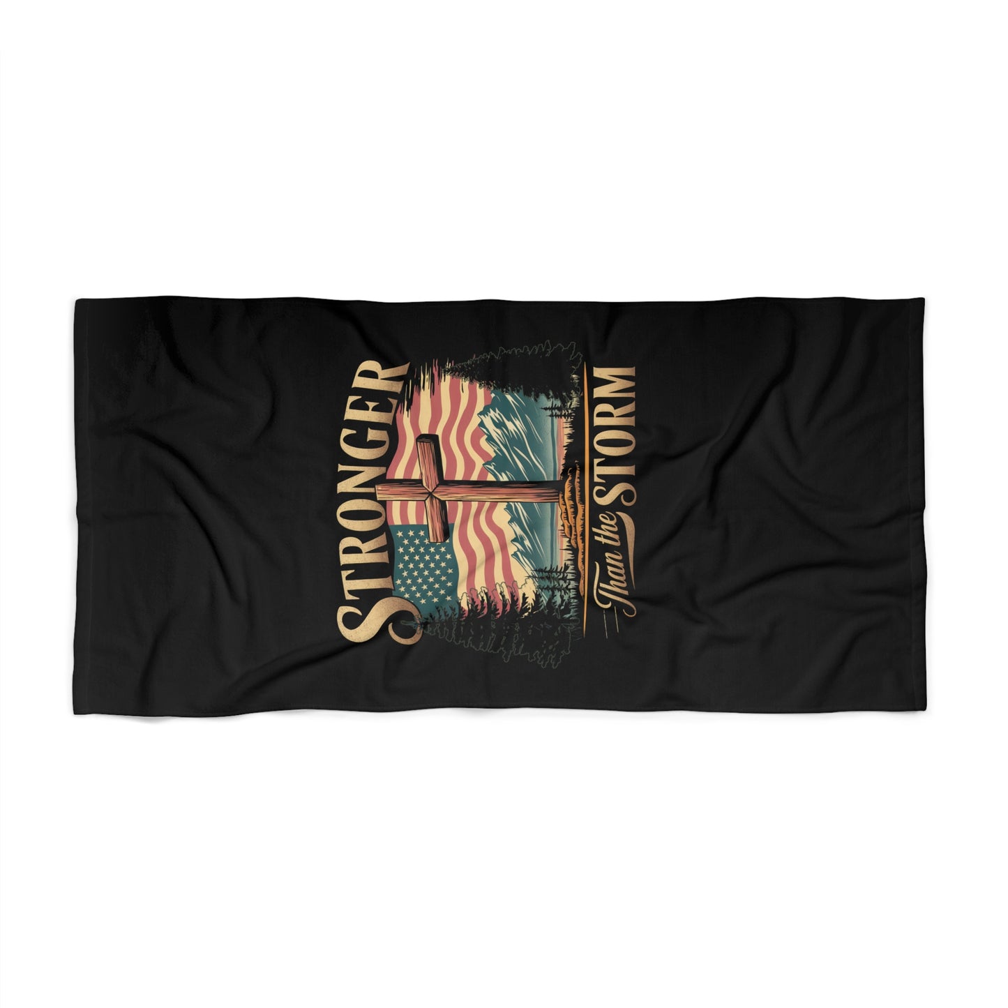 STRONGER THAN THE STORM:  X-tra Large Beach (36"x72") - FREE SHIPPING