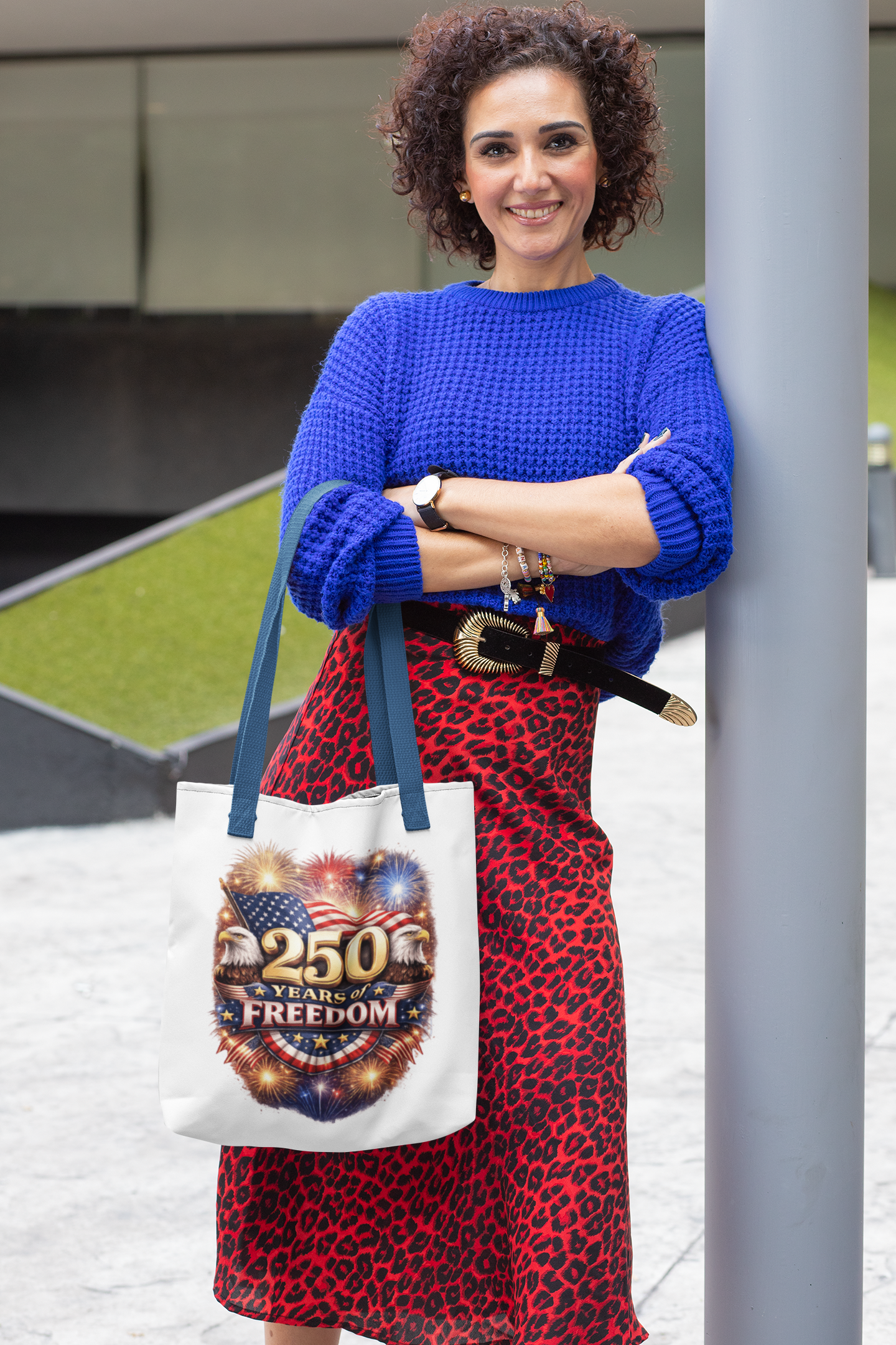 250yrs OF FREEDOM Patriotic 100% Polyester Tote Bag (3 sizes) - FREE SHIPPING