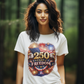 250yrs OF FREEDOM Semi-Fitted Patriotic Christian T-Shirt (S-3XL):  Women's Gildan 5000L - FREE SHIPPING