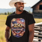 250yrs OF FREEDOM Patriotic T-Shirt (S-5XL):  Men's Medium Weight Gildan 5000 - FREE SHIPPING