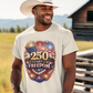250yrs OF FREEDOM Patriotic T-Shirt (S-5XL):  Men's Medium Weight Gildan 5000 - FREE SHIPPING