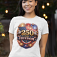 250yrs OF FREEDOM Fitted Patriotic Christian T-Shirt (S-2XL):  Women's Bella+Canvas 6004 - FREE SHIPPING