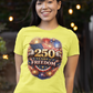 250yrs OF FREEDOM Fitted Patriotic Christian T-Shirt (S-2XL):  Women's Bella+Canvas 6004 - FREE SHIPPING