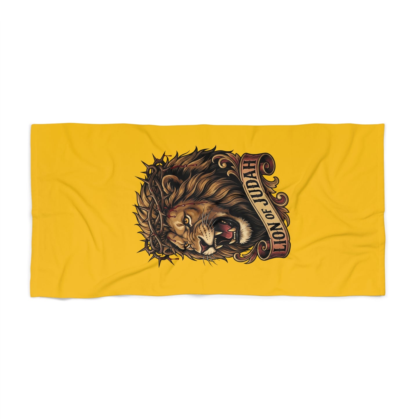 THE LION OF JUDAH:  X-tra Large Beach Towel (36"x72") - FREE SHIPPING