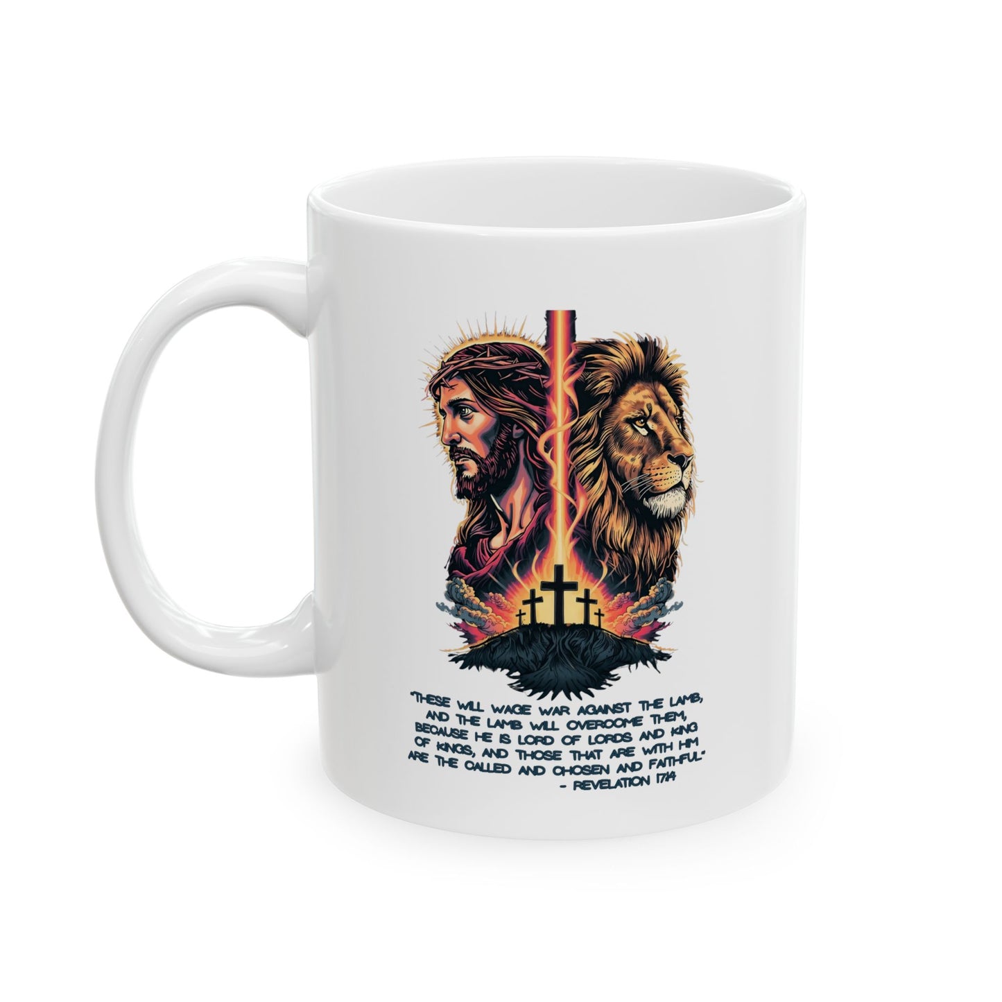 THE LION OF JUDAH Christian Ceramic Coffee Mug (11oz, 15oz)