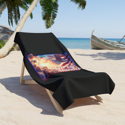 GOD BLESS AMERICA:  X-tra Large Beach (36"x72") - FREE SHIPPING