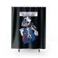 LIBERAL BRAIN DAMAGE:  100% Polyester Patriotic Biker Shower Curtain - FREE SHIPPING