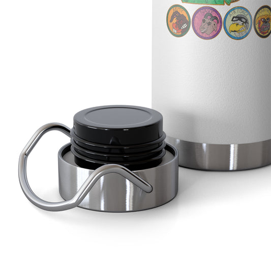 ..FREEDOM IS NOT FREE:  22oz Copper Vacuum Insulated Patriotic Military Water Bottle - FREE SHIPPING