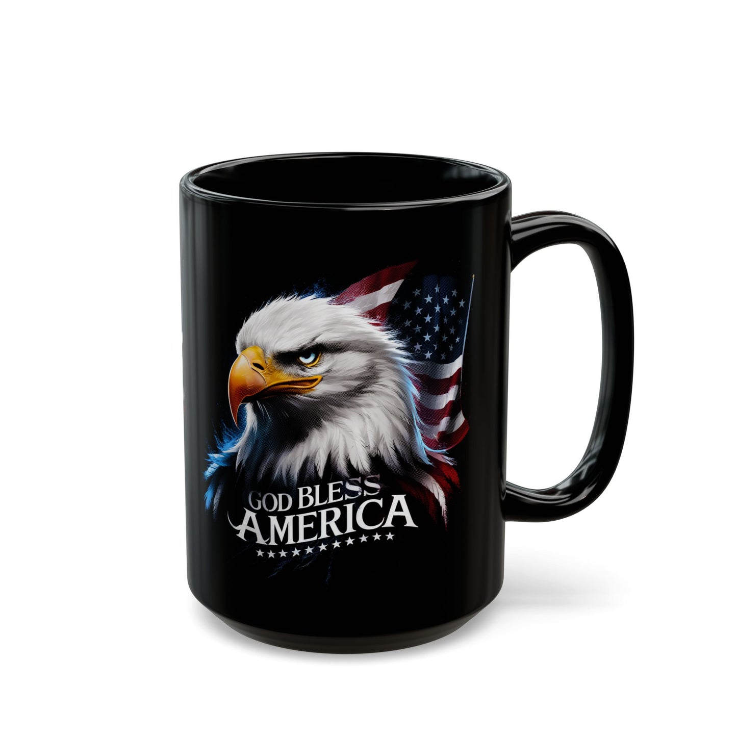 GOD BLESS AMERICA Patriotic Ceramic Coffee Mug (11oz, 15oz) - FREE SHIPPING