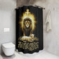THE LION & THE LAMB:  100% Polyester Christian Shower Curtain - FREE SHIPPING