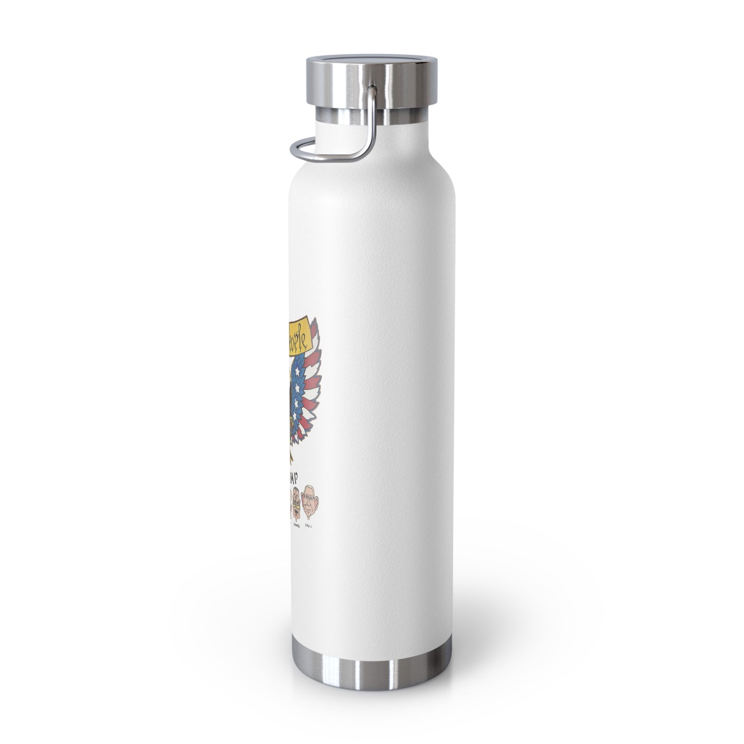 ..WE THE PEOPLE vs THE SWAMP:  22oz Copper Vacuum Insulated Patriotic Water Bottle - FREE SHIPPING