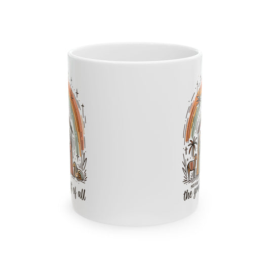 The GREATEST GIFT OF ALL Ceramic Christmas Coffee Mug (11oz, 15oz)