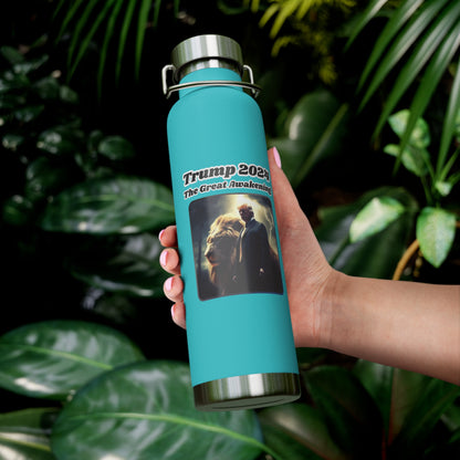 ..THE GREAT AWAKENING:  22oz Copper Vacuum Insulated Patriotic Water Bottle - FREE SHIPPING