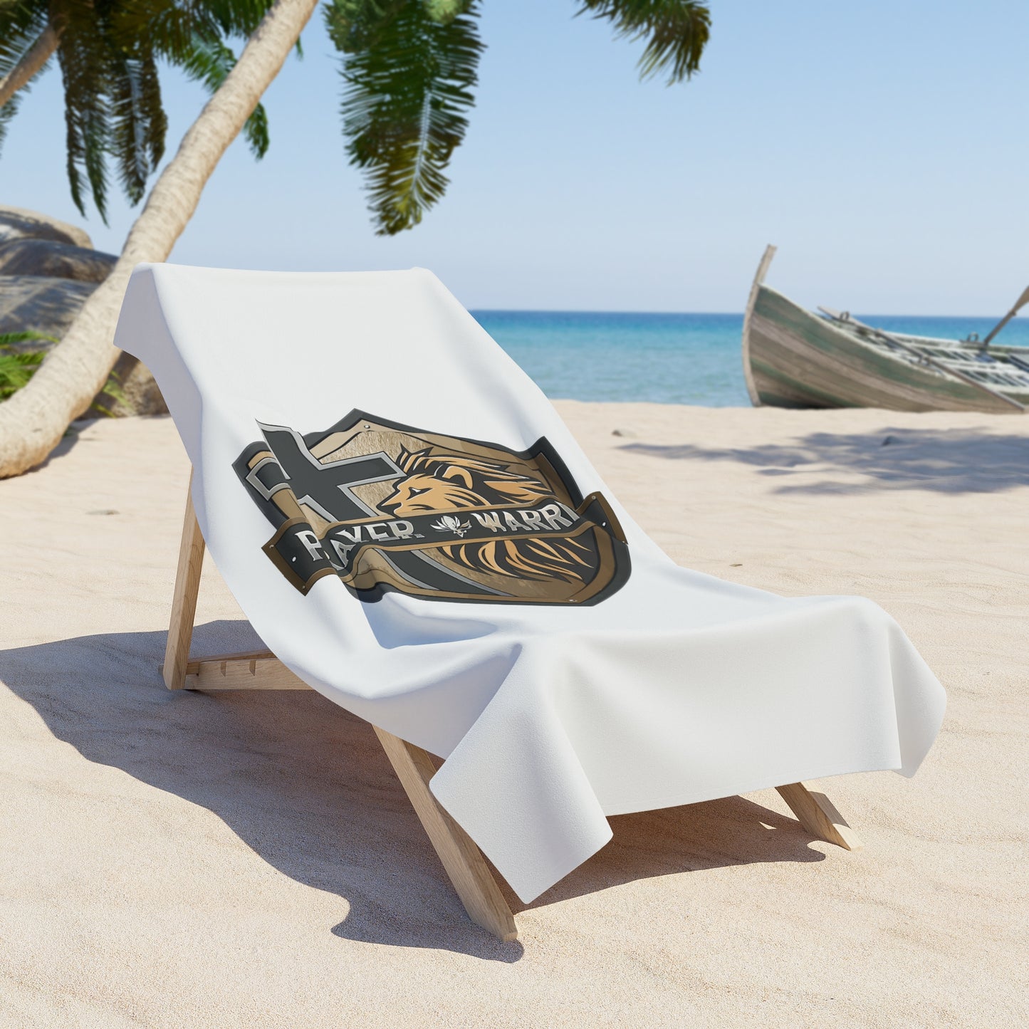 PRAYER WARRIOR:  X-tra Large Beach Towel 36"x72" - FREE SHIPPING