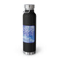 ..THE LION & THE LAMB:  22oz Copper Vacuum Insulated Patriotic Water Bottle - FREE SHIPPING