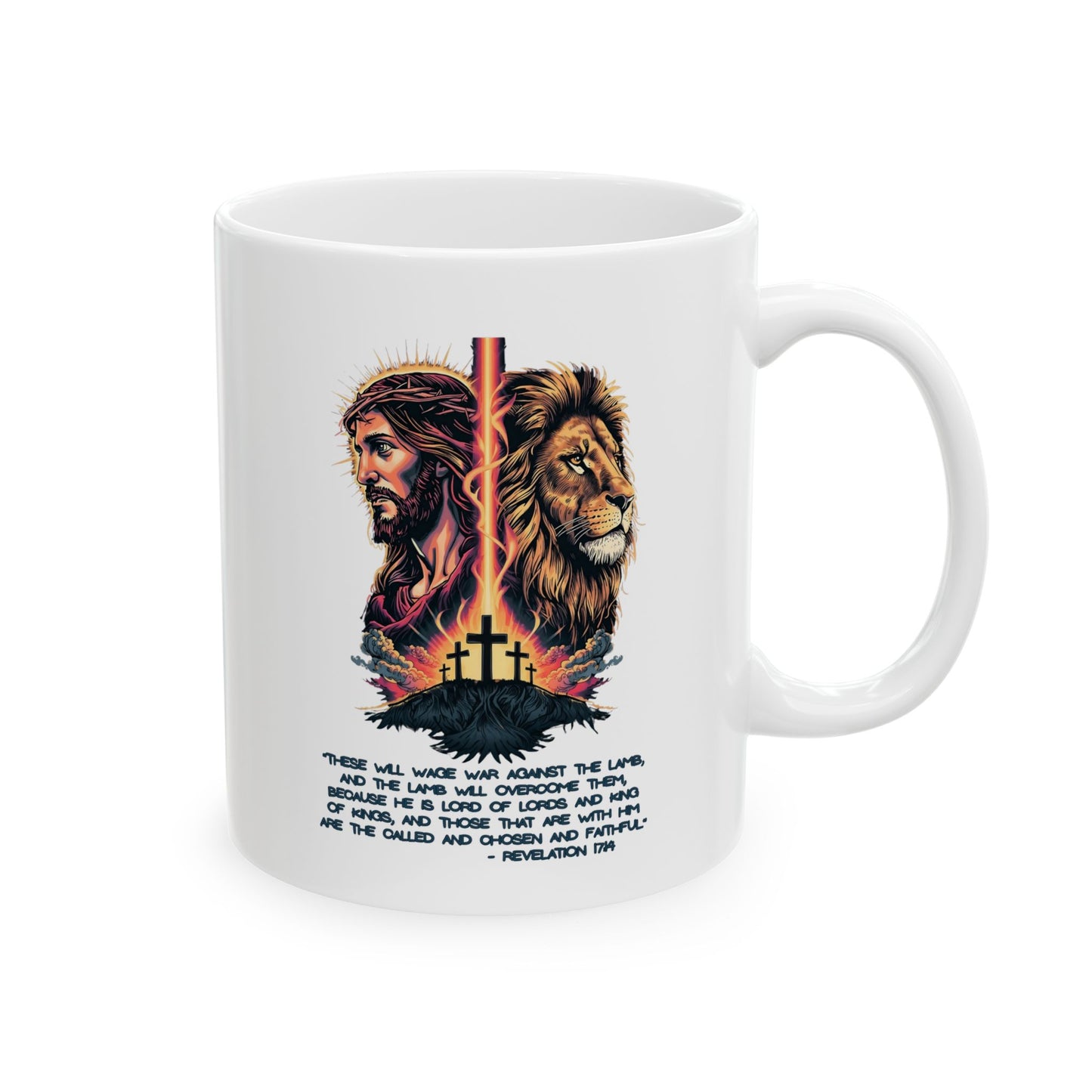 THE LION OF JUDAH Christian Ceramic Coffee Mug (11oz, 15oz)