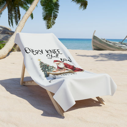 EVERY KNEE Shall BOW:  X-tra Large Beach Towel (36"x72")