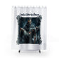 LADY LIBERTY DOWN:  100% Polyester Patriotic Military Shower Curtain - FREE SHIPPING