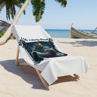 LADY LIBERTY DOWN:  X-tra Large Beach Towel (36"x72") - FREE SHIPPING