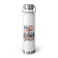 ..BLESSED IS THE NATION:  22oz Copper Vacuum Insulated Patriotic Water Bottle - FREE SHIPPING