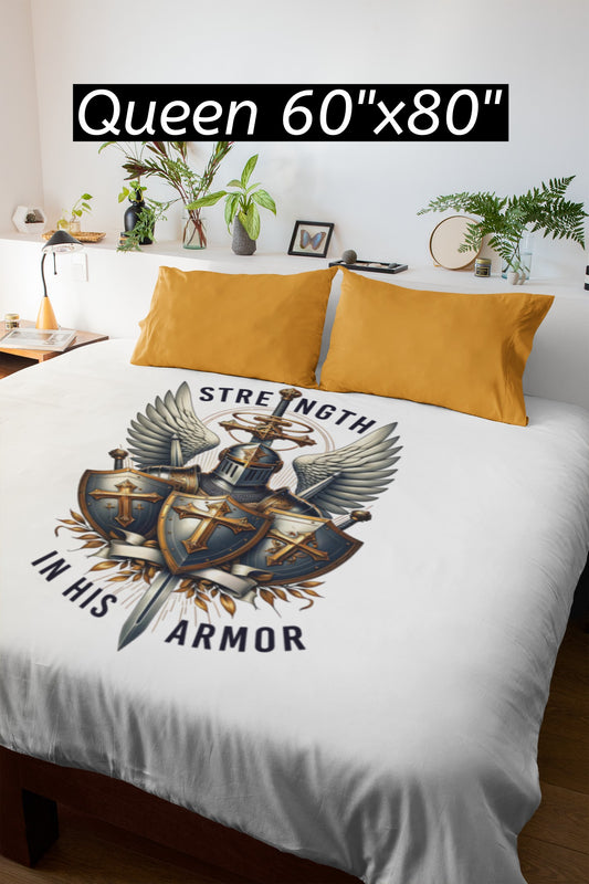 ARMOR OF GOD Light Weight Christian Velveteen Plush Blanket (3 sizes available) - FREE SHIPPING