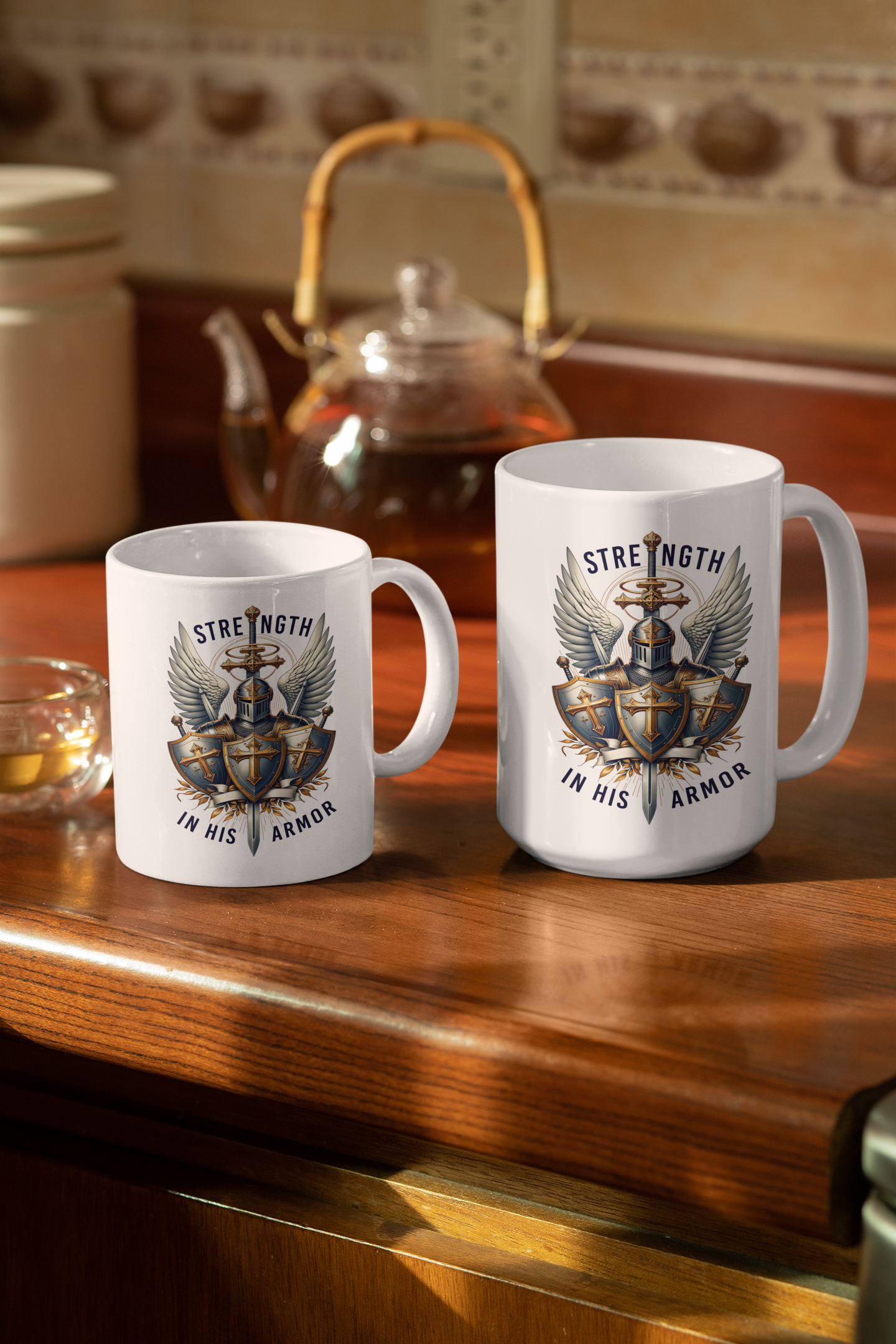 ARMOR OF GOD Christian Ceramic Coffee Mug (11oz, 15oz)