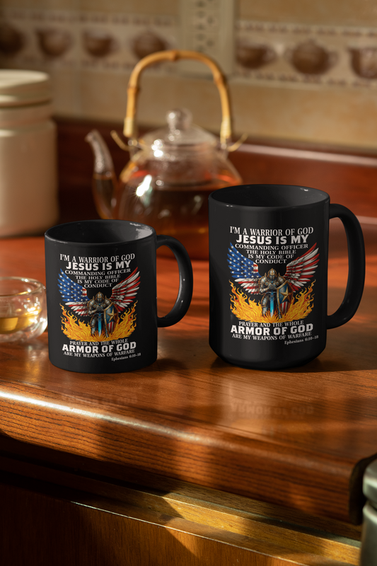ARMOR OF GOD Patriotic Christian Ceramic Coffee Mug (11oz, 15oz) - FREE SHIPPING